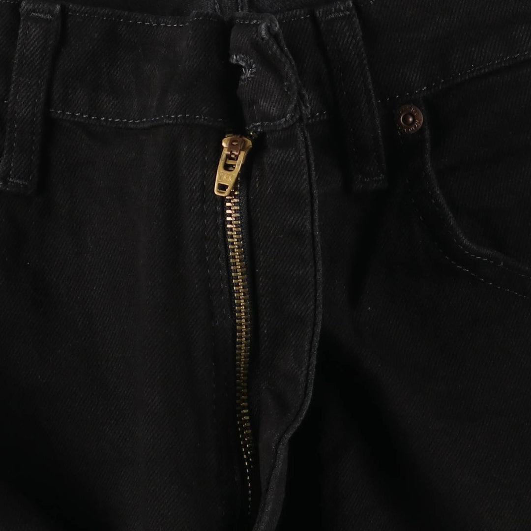 2000'S Wrangler black denim tapered denim pants, men's size W34 cotton black type Vintage Second Hand