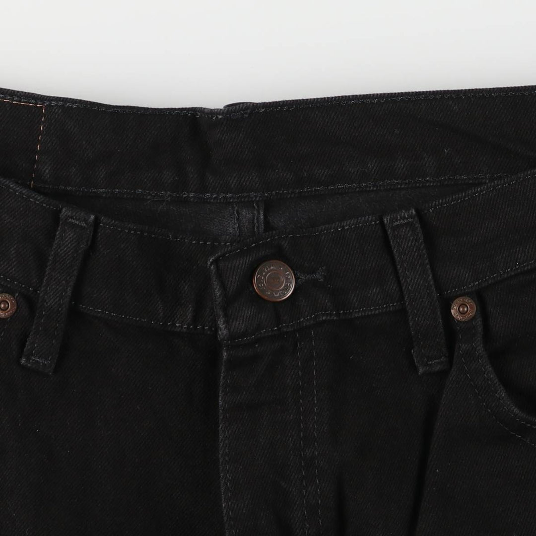 2000'S Wrangler black denim tapered denim pants, men's size W34 cotton black type Vintage Second Hand