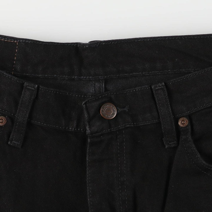 2000'S Wrangler black denim tapered denim pants, men's size W34 cotton black type Vintage Second Hand