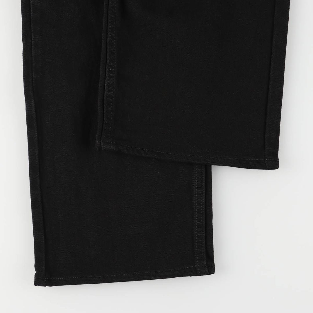 2000'S Wrangler black denim tapered denim pants, men's size W34 cotton black type Vintage Second Hand