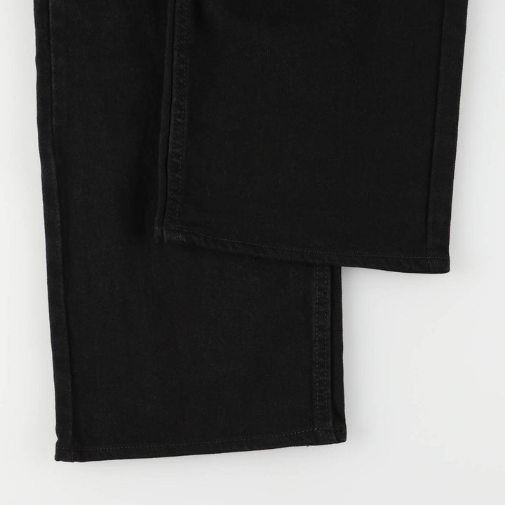 2000'S Wrangler black denim tapered denim pants, men's size W34 cotton black type Vintage Second Hand