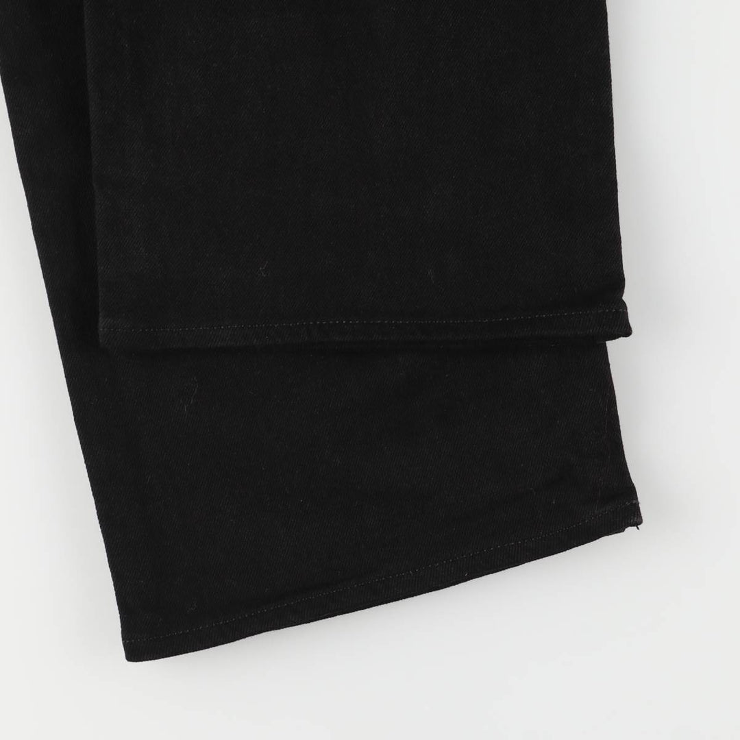 2000'S Wrangler black denim tapered denim pants, men's size W34 cotton black type Vintage Second Hand