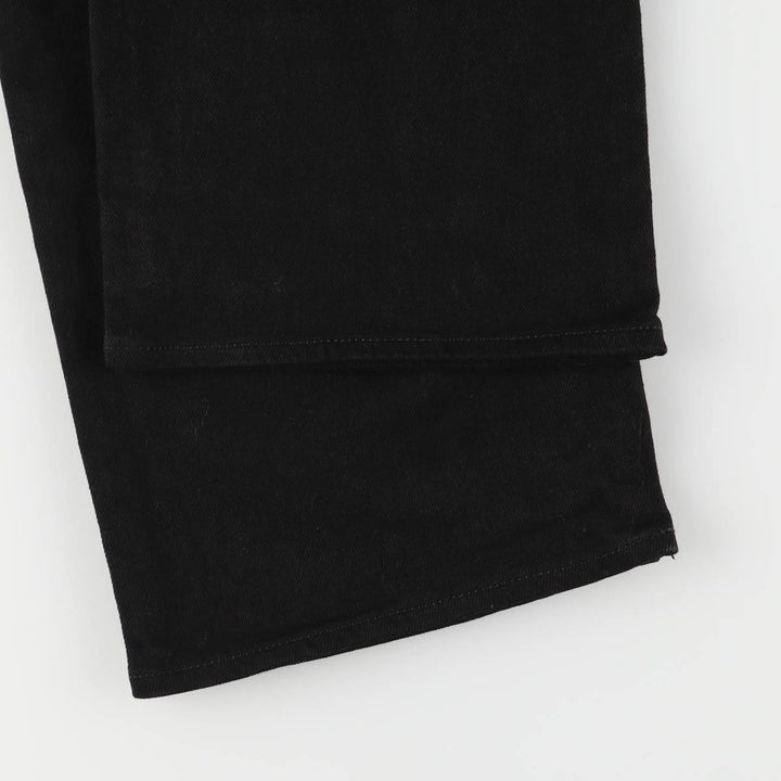 2000'S Wrangler black denim tapered denim pants, men's size W34 cotton black type Vintage Second Hand