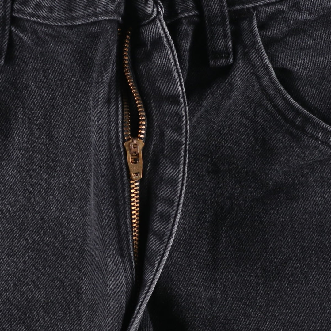 Rustler Black Denim Straight Denim Pants for Men, W33 equivalent cotton black type Vintage Second Hand