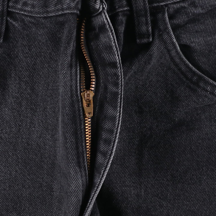 Rustler Black Denim Straight Denim Pants for Men, W33 equivalent cotton black type Vintage Second Hand