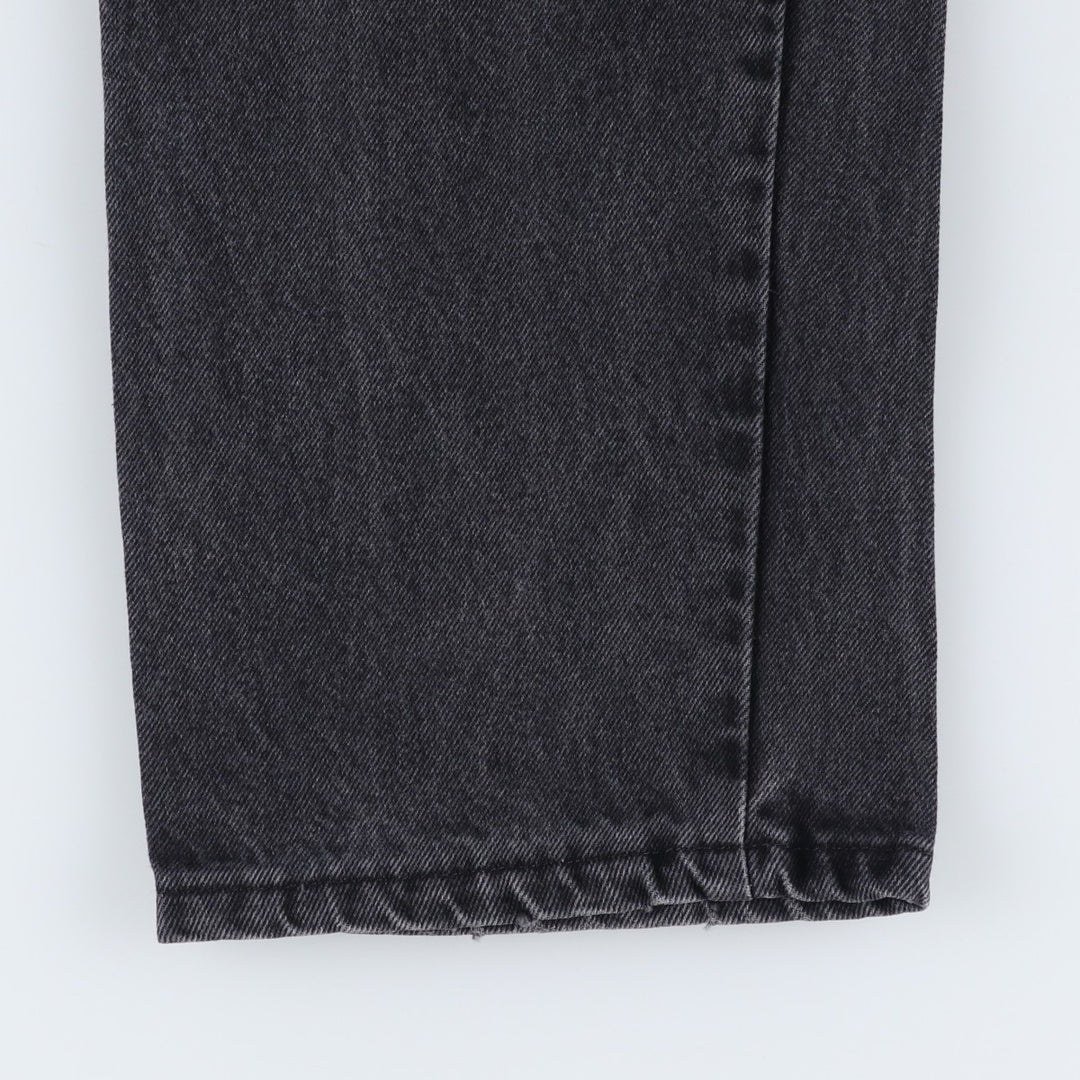 Rustler Black Denim Straight Denim Pants for Men, W33 equivalent cotton black type Vintage Second Hand