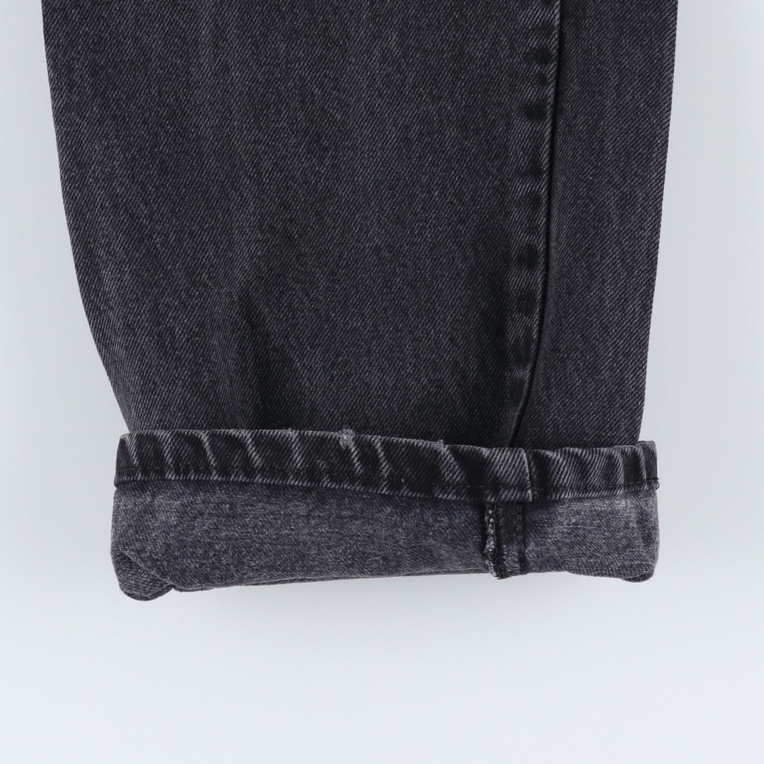 Rustler Black Denim Straight Denim Pants for Men, W33 equivalent cotton black type Vintage Second Hand