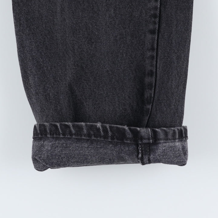 Rustler Black Denim Straight Denim Pants for Men, W33 equivalent cotton black type Vintage Second Hand