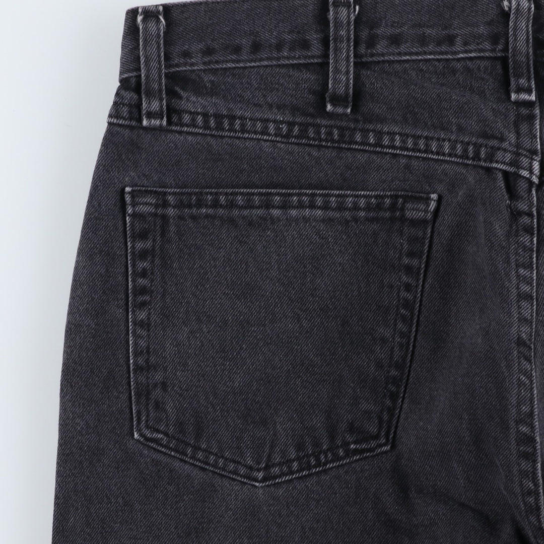Rustler Black Denim Straight Denim Pants for Men, W33 equivalent cotton black type Vintage Second Hand