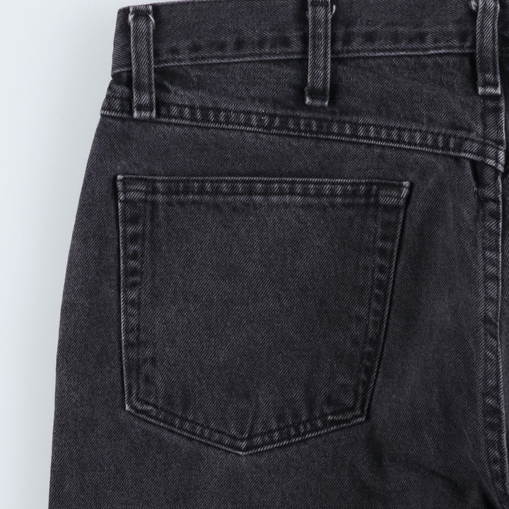 Rustler Black Denim Straight Denim Pants for Men, W33 equivalent cotton black type Vintage Second Hand