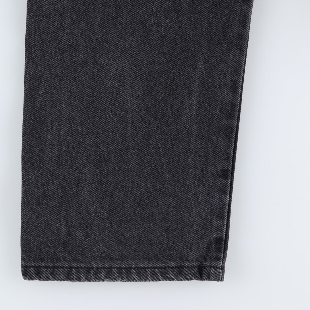 Rustler Black Denim Straight Denim Pants for Men, W33 equivalent cotton black type Vintage Second Hand