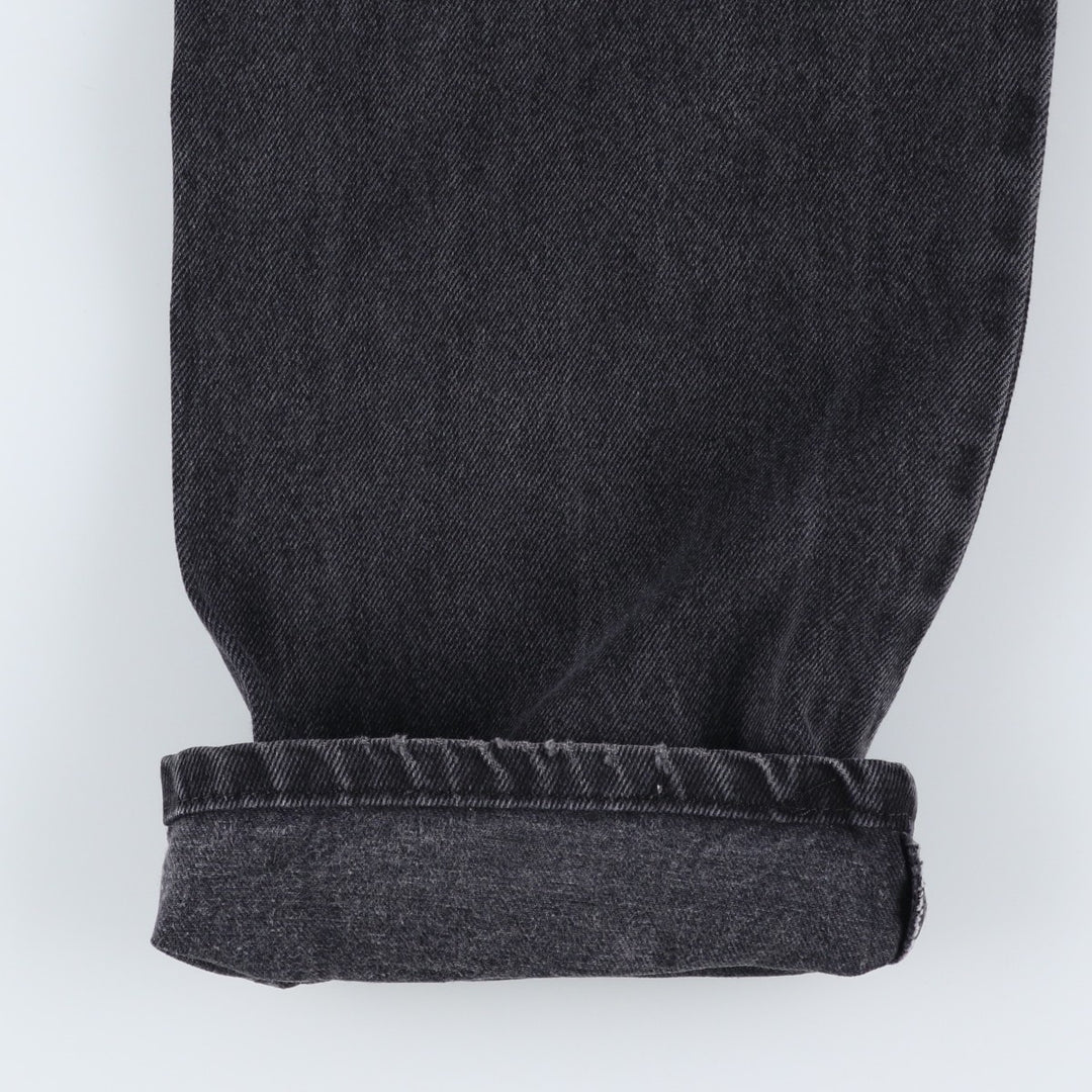 Rustler Black Denim Straight Denim Pants for Men, W33 equivalent cotton black type Vintage Second Hand