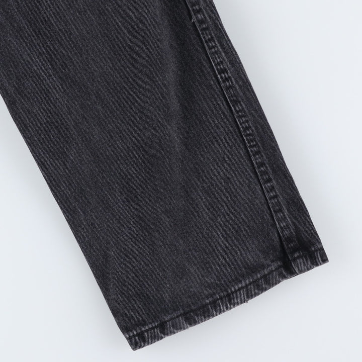 Rustler Black Denim Straight Denim Pants for Men, W33 equivalent cotton black type Vintage Second Hand