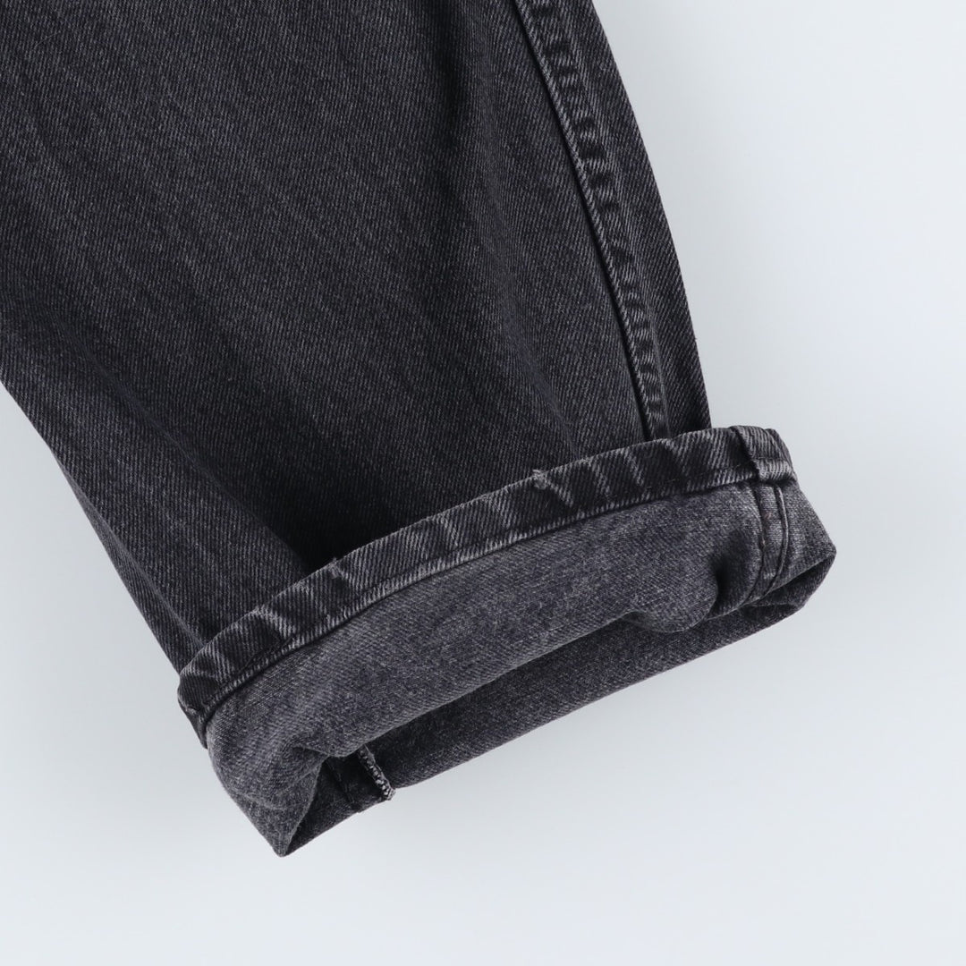 Rustler Black Denim Straight Denim Pants for Men, W33 equivalent cotton black type Vintage Second Hand