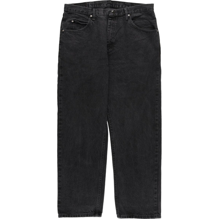 2000'S Wrangler Relaxed Fit Tapered Denim Pants, Black, Men's, Size W35 cotton black type Vintage Second Hand