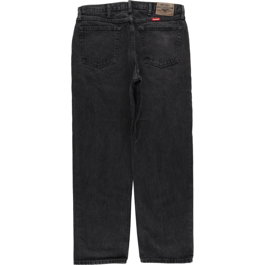 2000'S Wrangler Relaxed Fit Tapered Denim Pants, Black, Men's, Size W35 cotton black type Vintage Second Hand