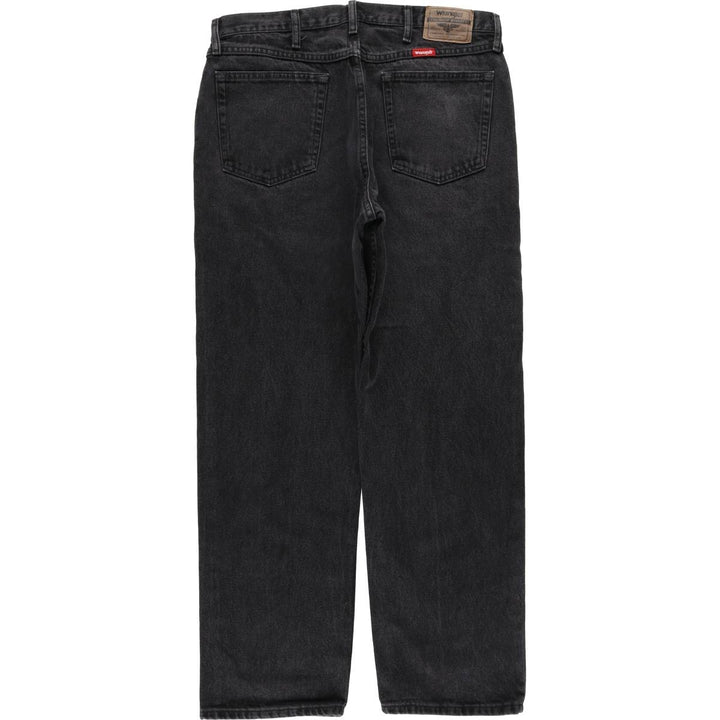2000'S Wrangler Relaxed Fit Tapered Denim Pants, Black, Men's, Size W35 cotton black type Vintage Second Hand