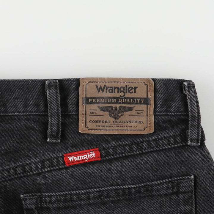 2000'S Wrangler Relaxed Fit Tapered Denim Pants, Black, Men's, Size W35 cotton black type Vintage Second Hand
