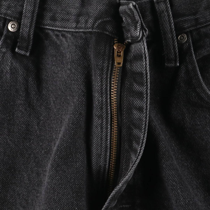 2000'S Wrangler Relaxed Fit Tapered Denim Pants, Black, Men's, Size W35 cotton black type Vintage Second Hand