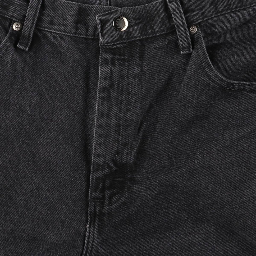2000'S Wrangler Relaxed Fit Tapered Denim Pants, Black, Men's, Size W35 cotton black type Vintage Second Hand