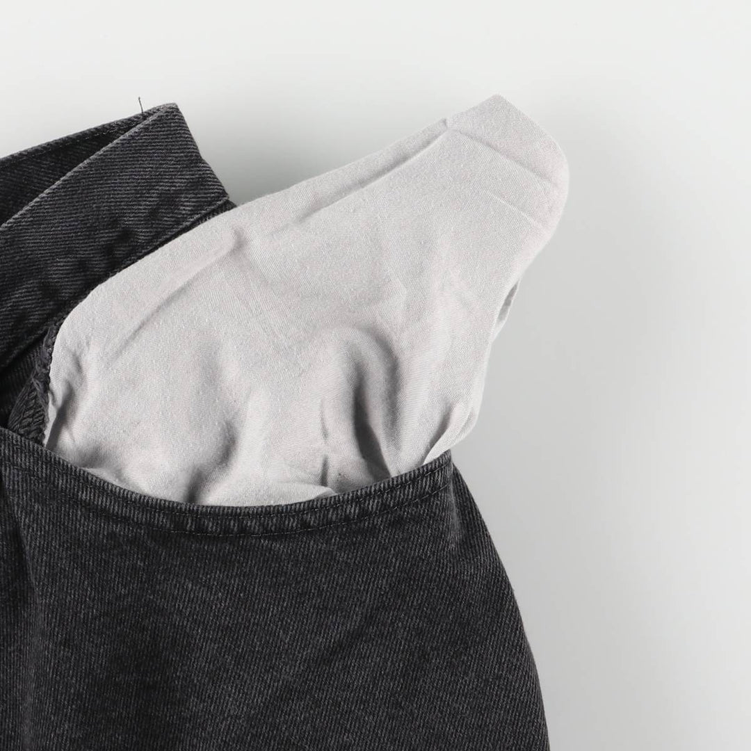 2000'S Wrangler Relaxed Fit Tapered Denim Pants, Black, Men's, Size W35 cotton black type Vintage Second Hand
