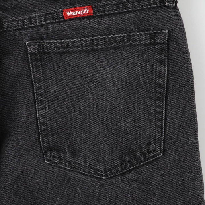 2000'S Wrangler Relaxed Fit Tapered Denim Pants, Black, Men's, Size W35 cotton black type Vintage Second Hand