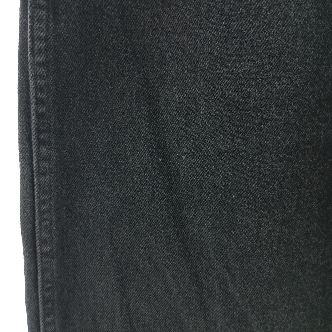 Vintage 1990'S Wrangler tapered black denim pants, made in the USA, men's size W35. cotton black type Vintage Second Hand