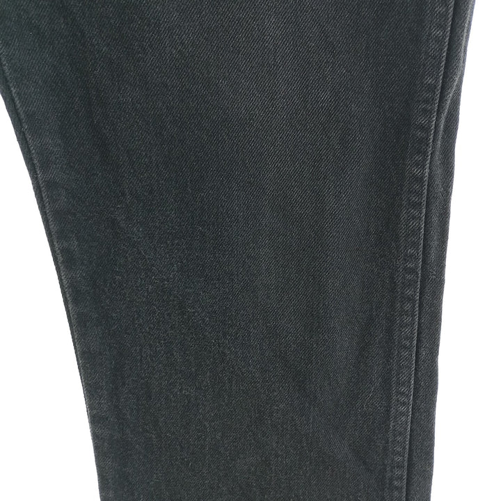 Vintage 1990'S Wrangler tapered black denim pants, made in the USA, men's size W35. cotton black type Vintage Second Hand