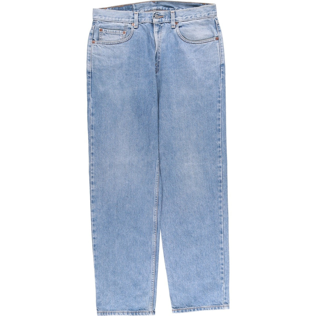 00'S Levi's 550 Relaxed Fit Black Denim Tapered Denim Pants Men's W34 cotton Blue type light blue Vintage Second Hand