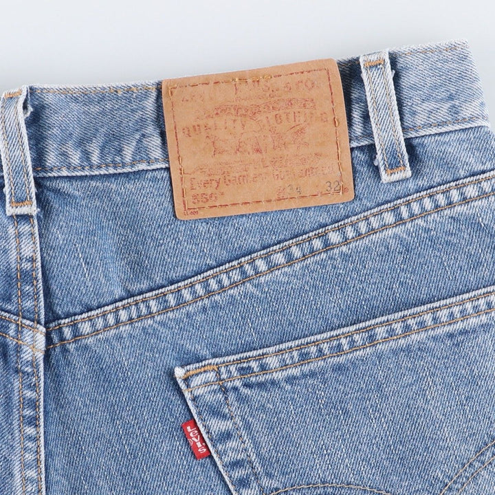 00'S Levi's 550 Relaxed Fit Black Denim Tapered Denim Pants Men's W34 cotton Blue type light blue Vintage Second Hand