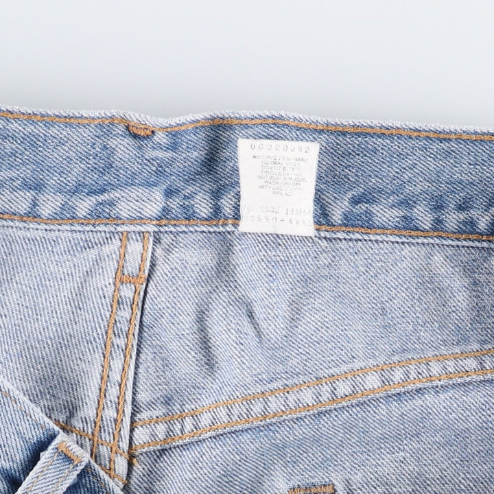 00'S Levi's 550 Relaxed Fit Black Denim Tapered Denim Pants Men's W34 cotton Blue type light blue Vintage Second Hand