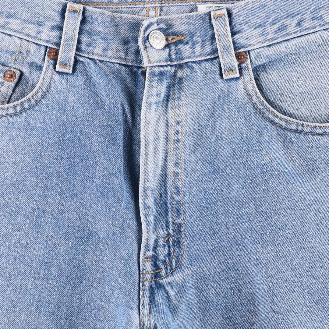 00'S Levi's 550 Relaxed Fit Black Denim Tapered Denim Pants Men's W34 cotton Blue type light blue Vintage Second Hand