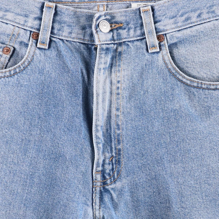 00'S Levi's 550 Relaxed Fit Black Denim Tapered Denim Pants Men's W34 cotton Blue type light blue Vintage Second Hand