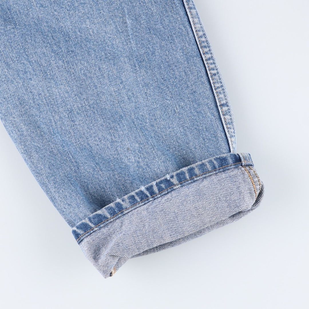 00'S Levi's 550 Relaxed Fit Black Denim Tapered Denim Pants Men's W34 cotton Blue type light blue Vintage Second Hand