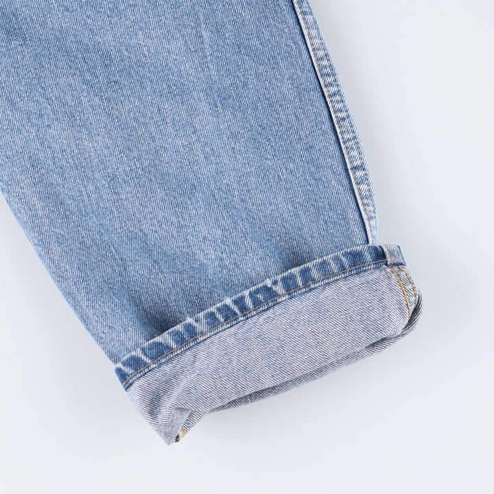 00'S Levi's 550 Relaxed Fit Black Denim Tapered Denim Pants Men's W34 cotton Blue type light blue Vintage Second Hand