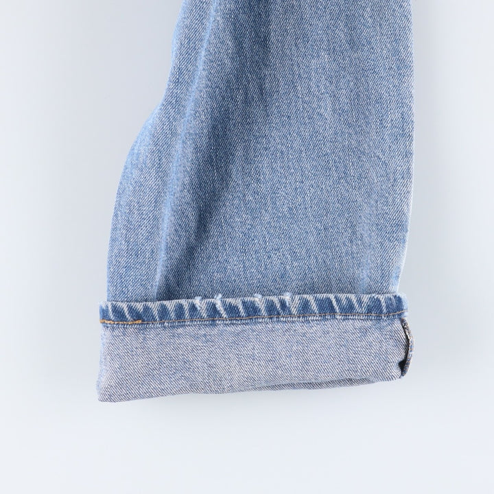 00'S Levi's 550 Relaxed Fit Black Denim Tapered Denim Pants Men's W34 cotton Blue type light blue Vintage Second Hand