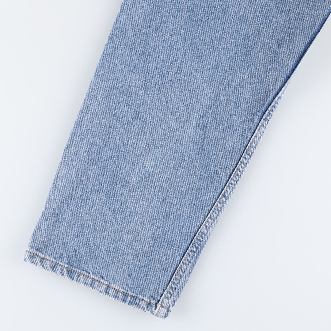 00'S Levi's 550 Relaxed Fit Black Denim Tapered Denim Pants Men's W34 cotton Blue type light blue Vintage Second Hand