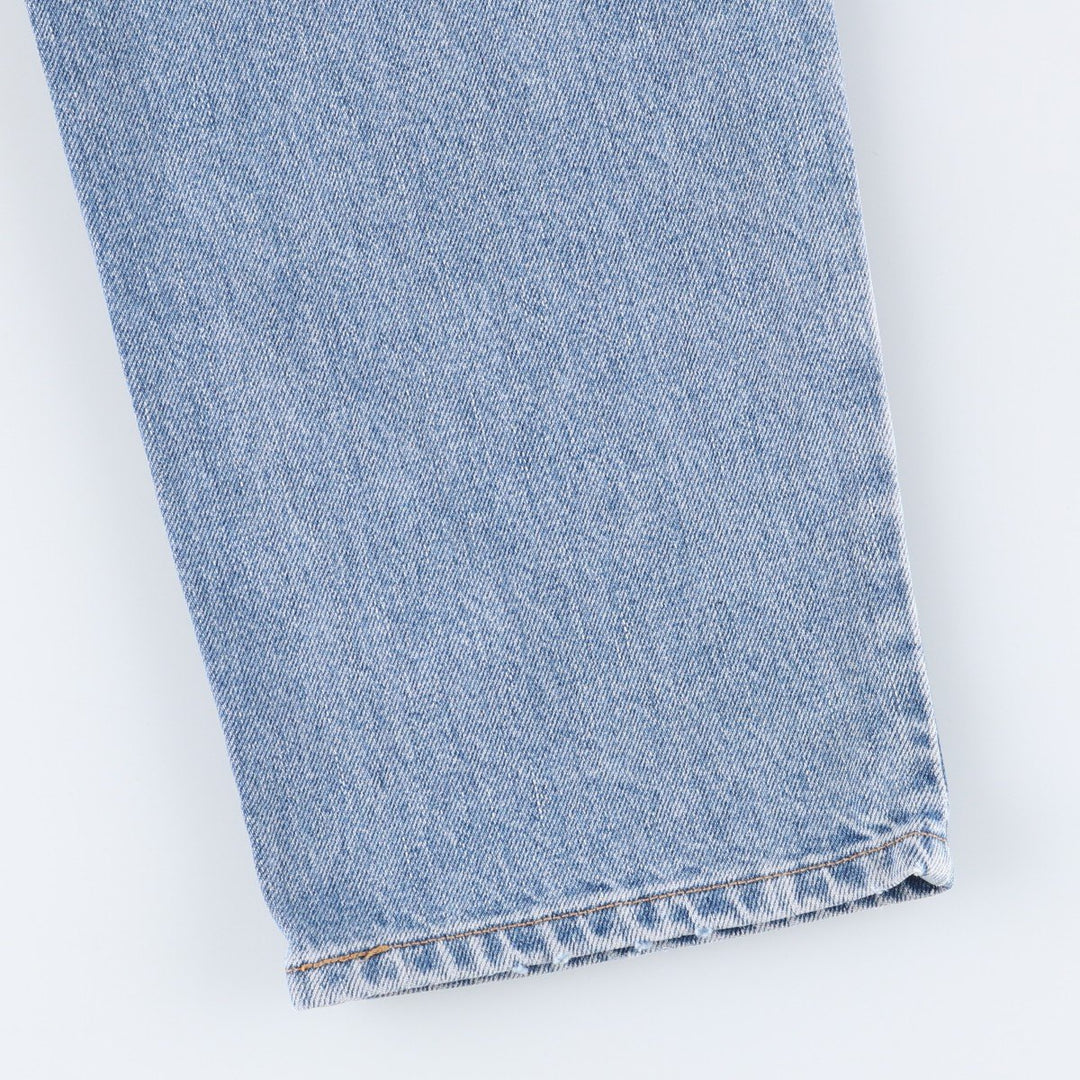 00'S Levi's 550 Relaxed Fit Black Denim Tapered Denim Pants Men's W34 cotton Blue type light blue Vintage Second Hand