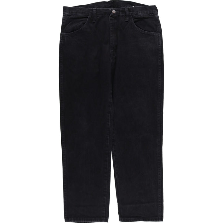 Rustler Black Denim Straight Denim Pants for Men, W35 equivalent cotton black type Vintage Second Hand