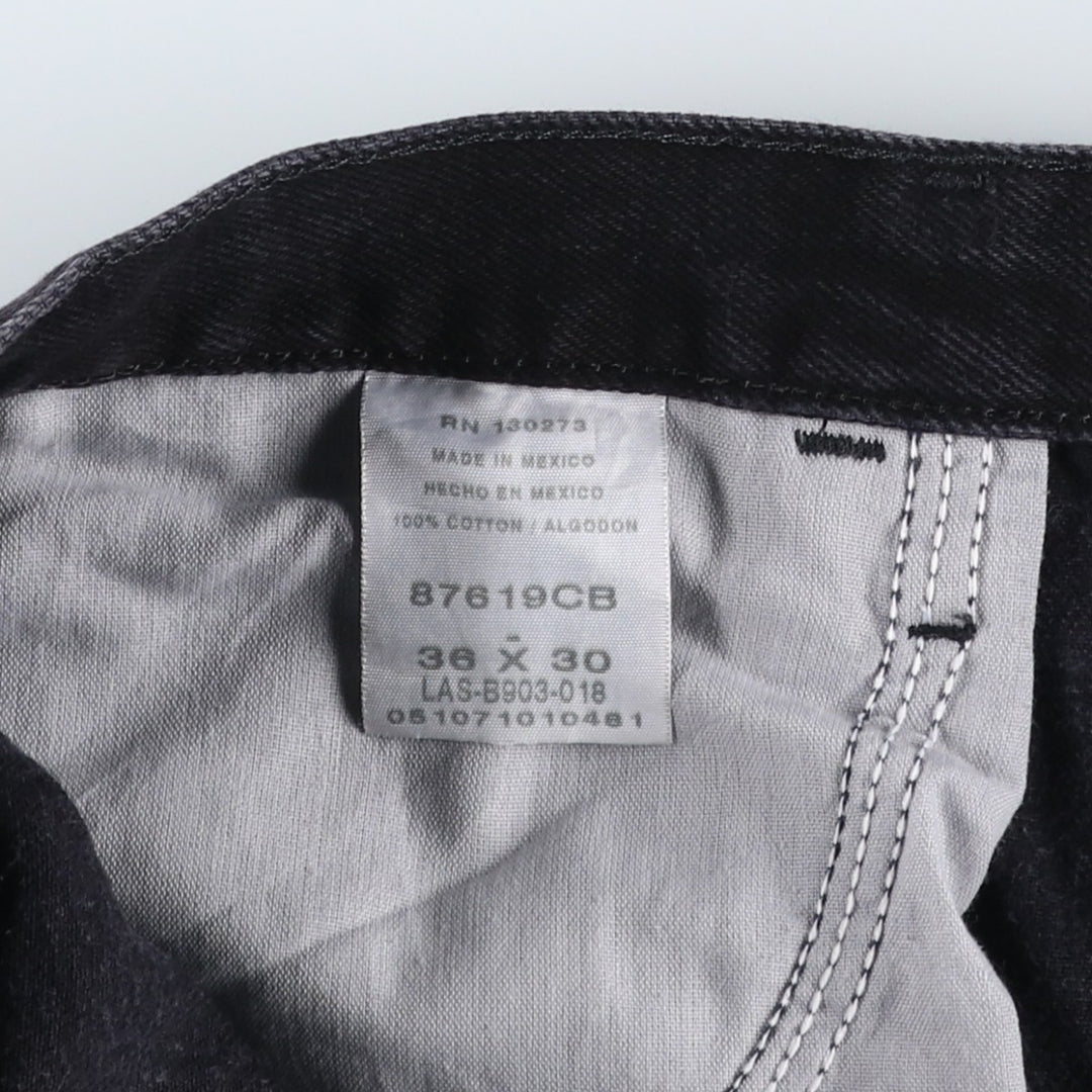 Rustler Black Denim Straight Denim Pants for Men, W35 equivalent cotton black type Vintage Second Hand