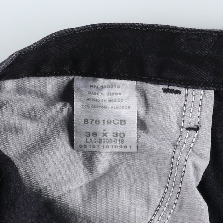 Rustler Black Denim Straight Denim Pants for Men, W35 equivalent cotton black type Vintage Second Hand