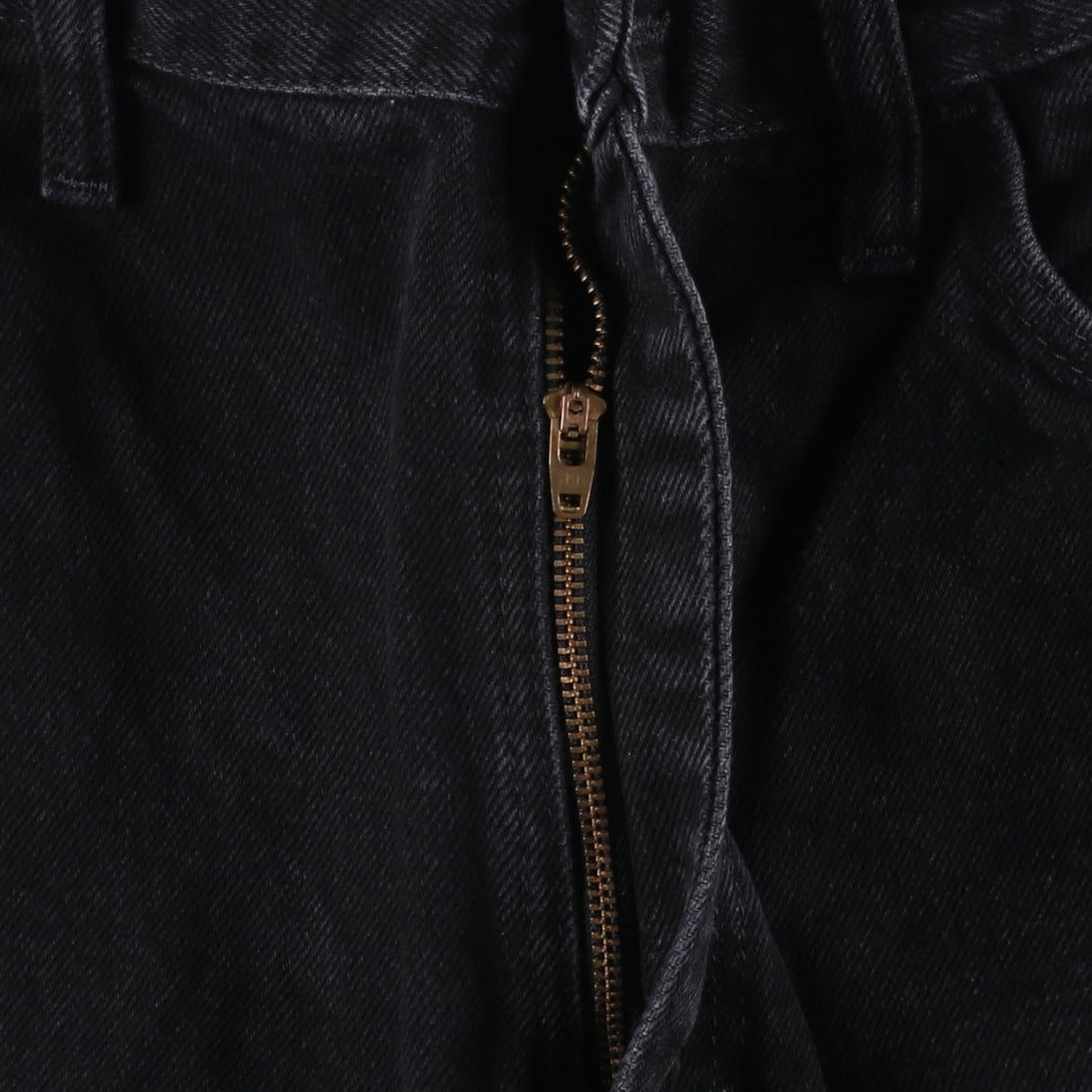 Rustler Black Denim Straight Denim Pants for Men, W35 equivalent cotton black type Vintage Second Hand