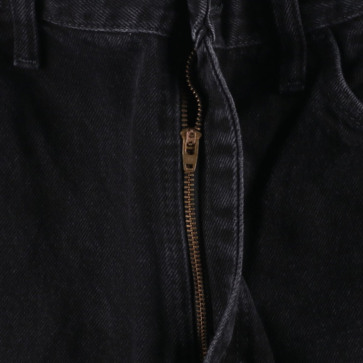 Rustler Black Denim Straight Denim Pants for Men, W35 equivalent cotton black type Vintage Second Hand