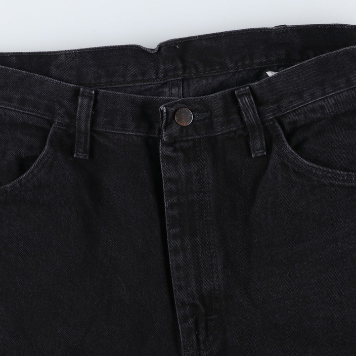 Rustler Black Denim Straight Denim Pants for Men, W35 equivalent cotton black type Vintage Second Hand