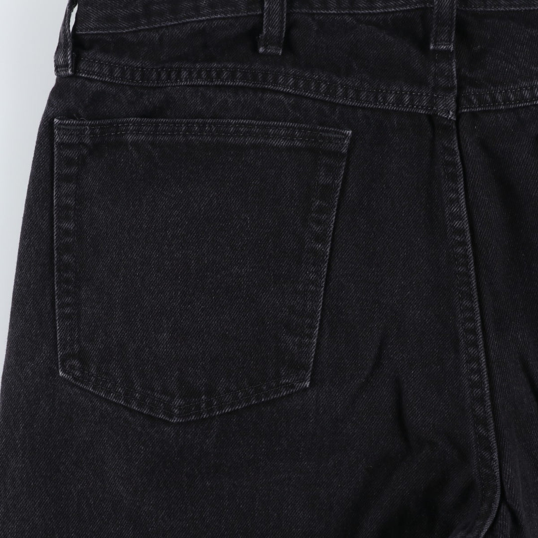 Rustler Black Denim Straight Denim Pants for Men, W35 equivalent cotton black type Vintage Second Hand