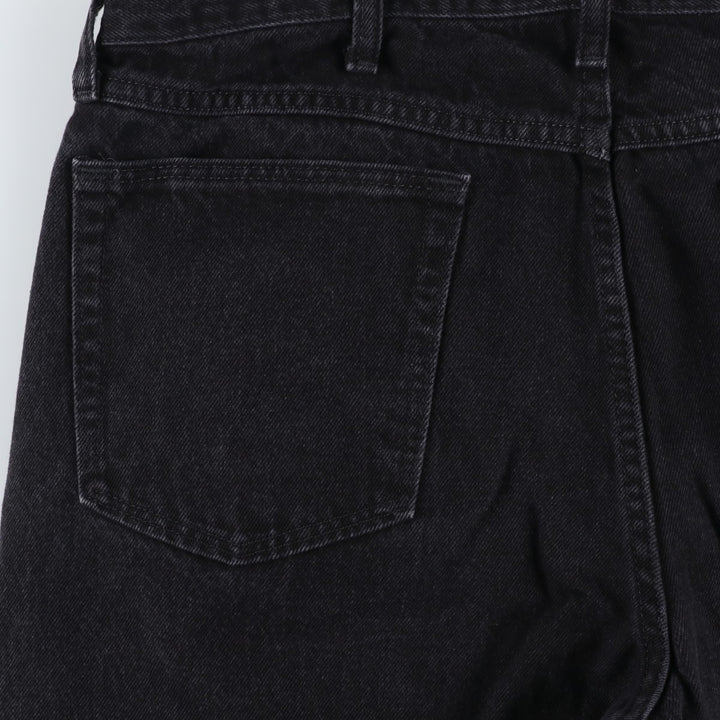 Rustler Black Denim Straight Denim Pants for Men, W35 equivalent cotton black type Vintage Second Hand