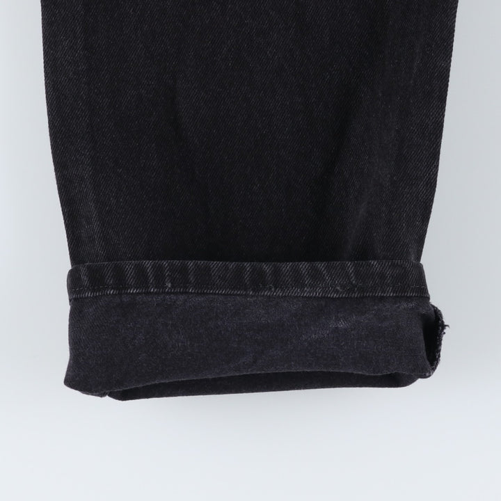 Rustler Black Denim Straight Denim Pants for Men, W35 equivalent cotton black type Vintage Second Hand