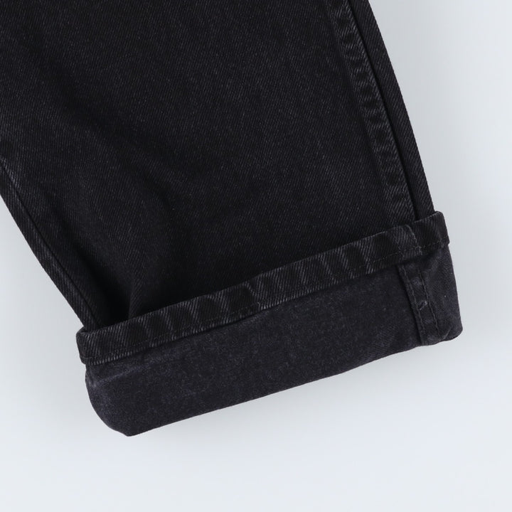 Rustler Black Denim Straight Denim Pants for Men, W35 equivalent cotton black type Vintage Second Hand