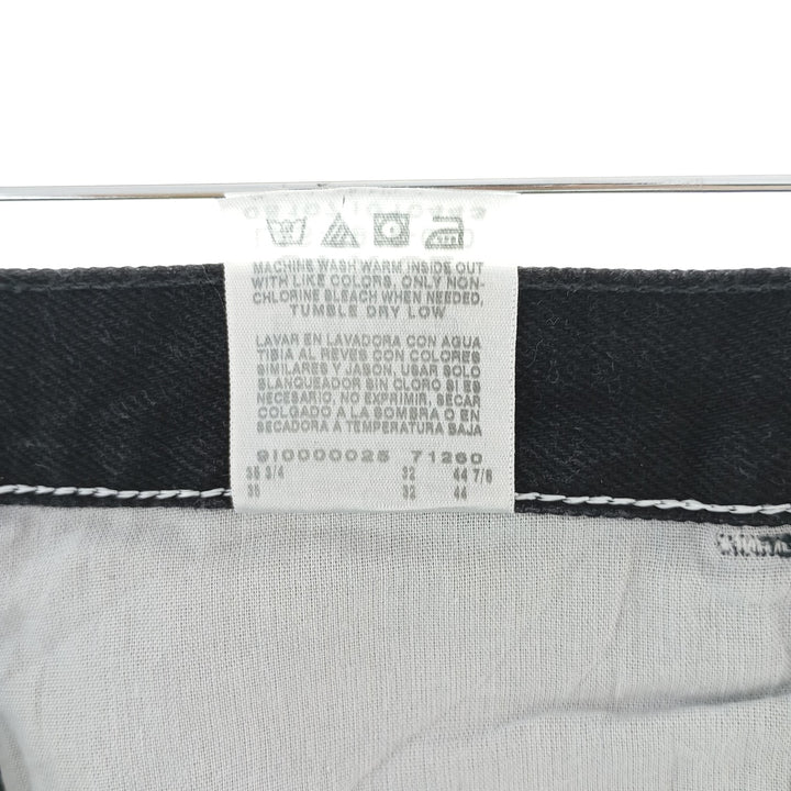 Rustler Black Denim Straight Denim Pants for Men, W34 equivalent cotton black type Vintage Second Hand