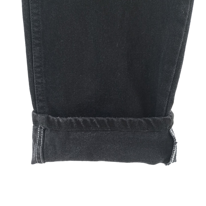 Rustler Black Denim Straight Denim Pants for Men, W34 equivalent cotton black type Vintage Second Hand